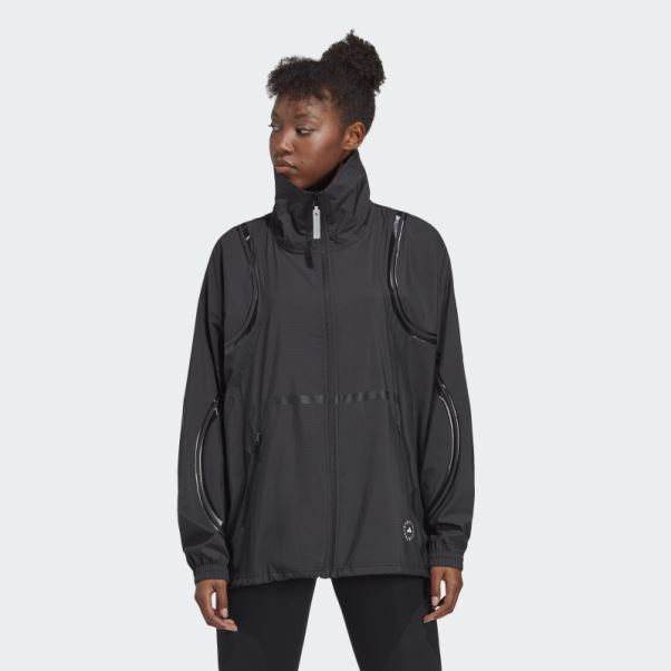 Adidas By Stella Mccartney Truepace Veste Tissée Noir Mode