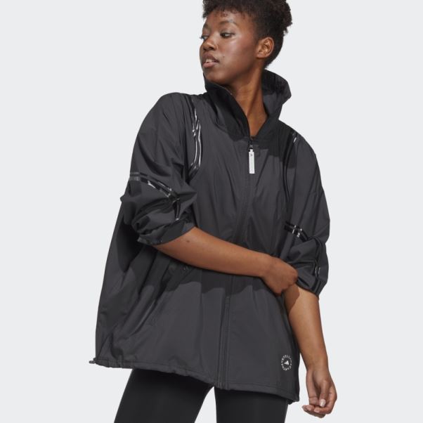 Adidas By Stella Mccartney Truepace Veste Tissée Noir Mode