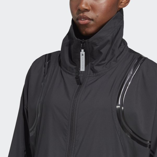 Adidas By Stella Mccartney Truepace Veste Tissée Noir Mode