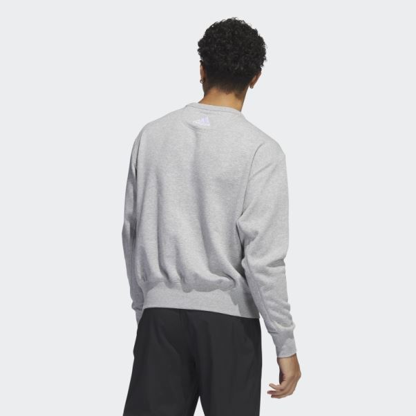 Sweat Gris Moyen Adidas Prédateurs Vintage Crew