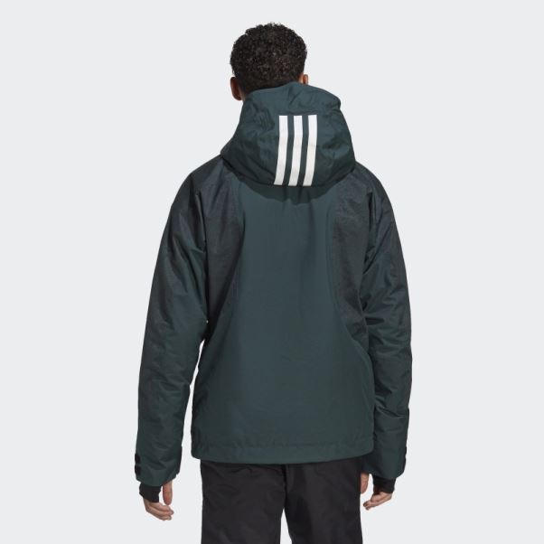 Veste Graphique De Neige Isolée 2 Couches Terrex Vert Adidas