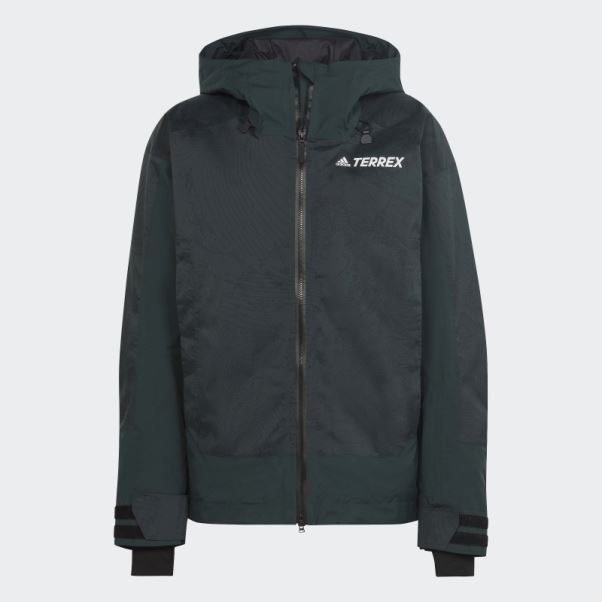 Veste Graphique De Neige Isolée 2 Couches Terrex Vert Adidas