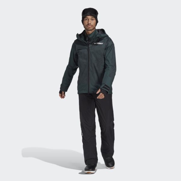 Veste Graphique De Neige Isolée 2 Couches Terrex Vert Adidas