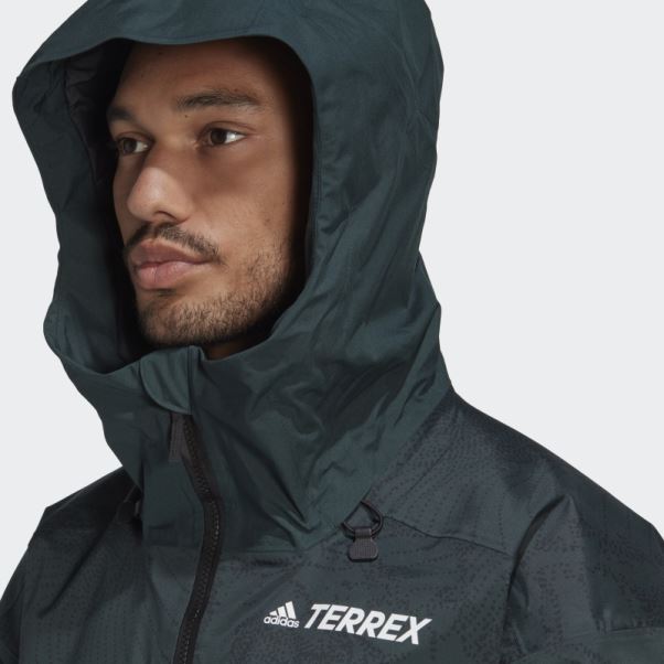Veste Graphique De Neige Isolée 2 Couches Terrex Vert Adidas
