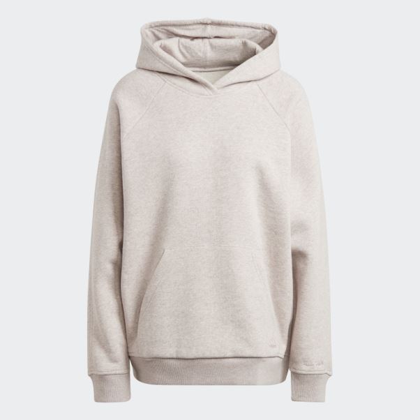 Sweat à Capuche Boyfriend Taupe Mel Adidas All Szn Polaire