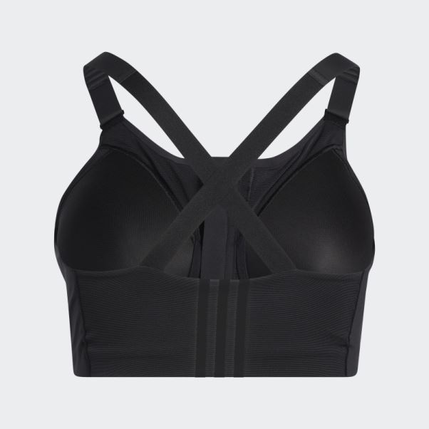 Adidas Tlrd Impact Luxe Training Soutien-gorge à Maintien élevé (taille Plus) Mode Noir