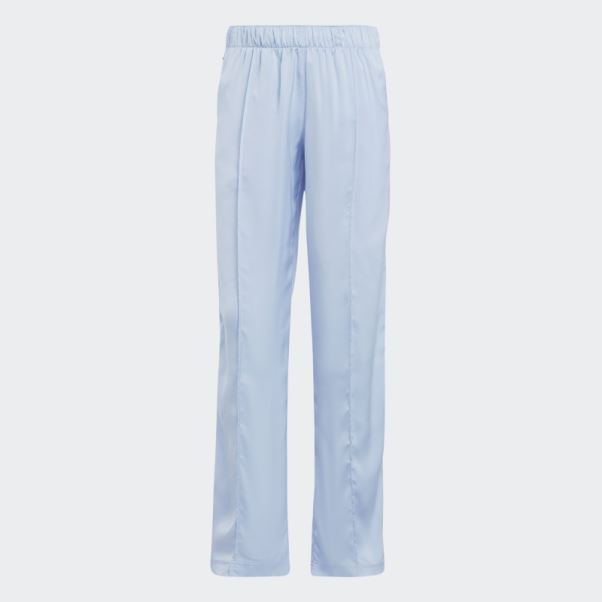 Pantalon En Satin Premium Essentials Bleu Aube Adidas