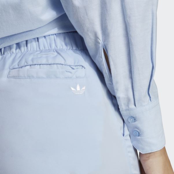 Pantalon En Satin Premium Essentials Bleu Aube Adidas