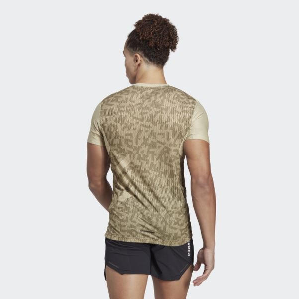 Terrex Agravic Pro Trail Running Tee Adidas Savane