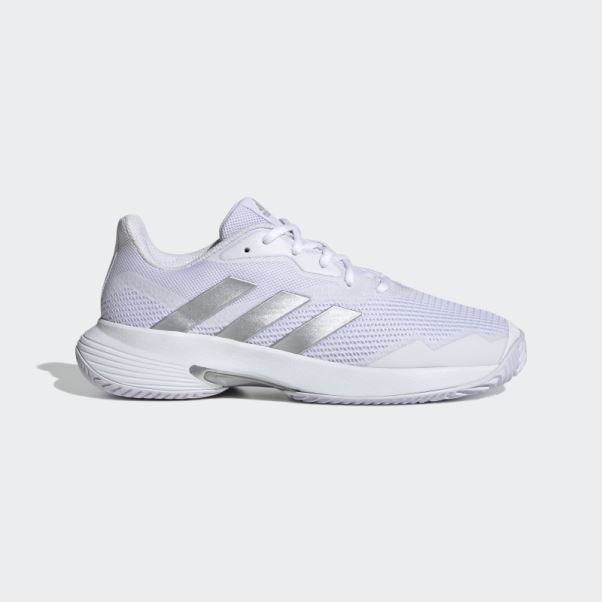 Adidas Courtjam Control Chaussures De Tennis Argent Chaud