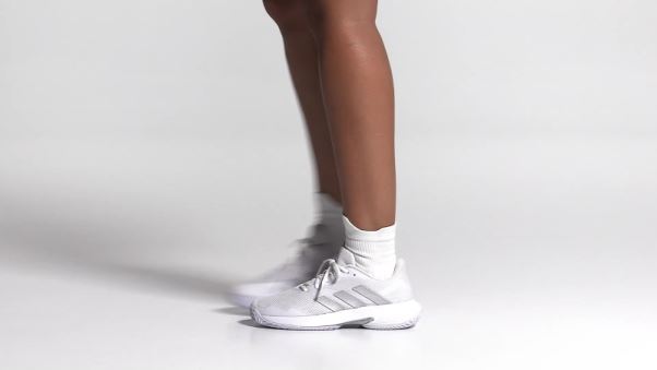 Adidas Courtjam Control Chaussures De Tennis Argent Chaud