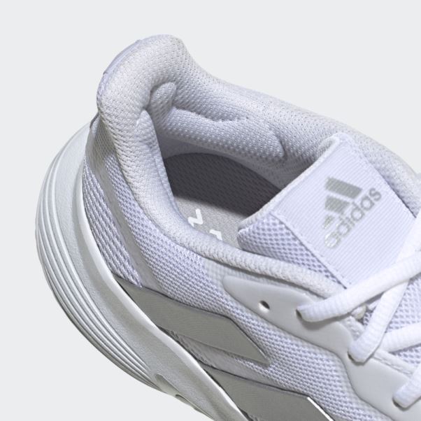 Adidas Courtjam Control Chaussures De Tennis Argent Chaud