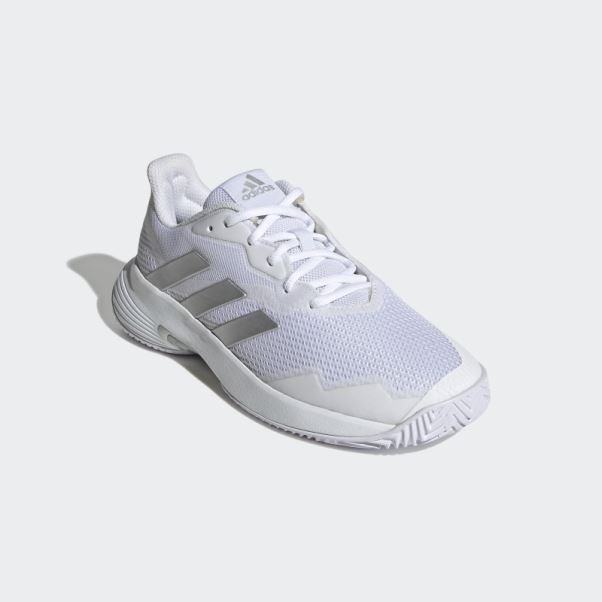 Adidas Courtjam Control Chaussures De Tennis Argent Chaud