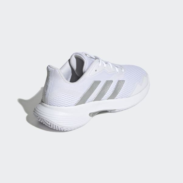 Adidas Courtjam Control Chaussures De Tennis Argent Chaud