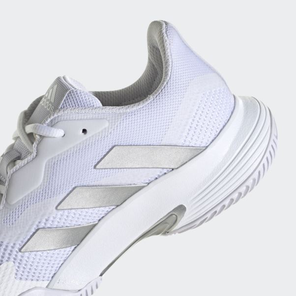 Adidas Courtjam Control Chaussures De Tennis Argent Chaud