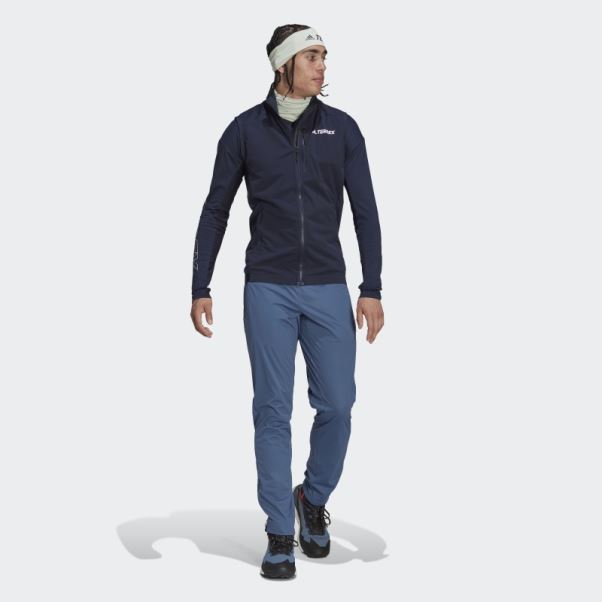 Pantalon De Jogging Softshell De Ski De Fond Terrex Xperior Acier Adidas