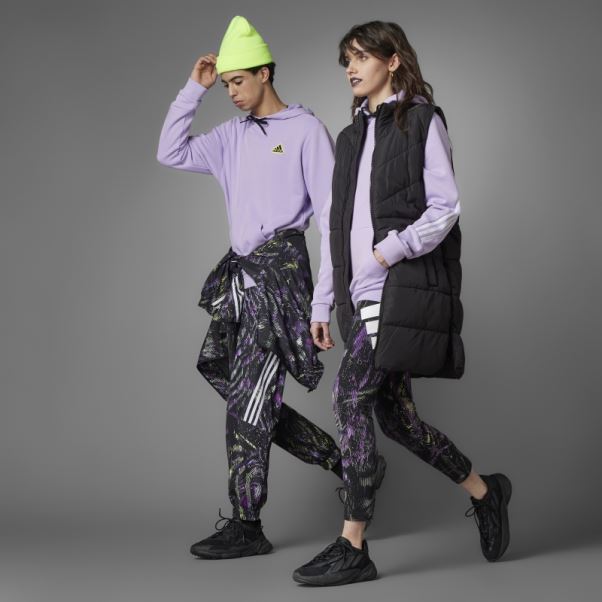 Sweat à Capuche Adidas Future Icons Hyperpulse (non Genré) Lueur Violette