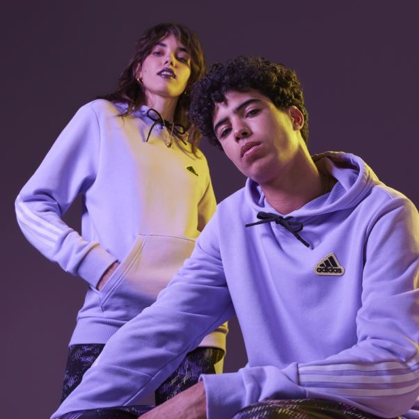 Sweat à Capuche Adidas Future Icons Hyperpulse (non Genré) Lueur Violette