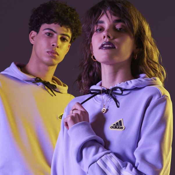 Sweat à Capuche Adidas Future Icons Hyperpulse (non Genré) Lueur Violette