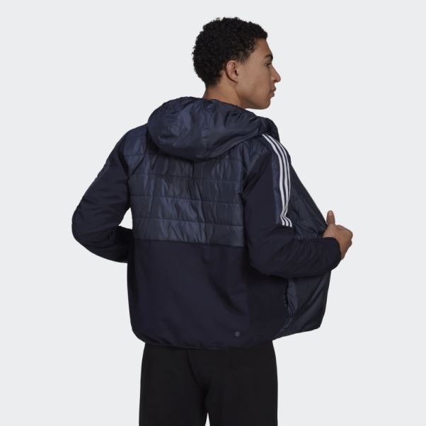 Encre Veste Hybride à Capuche Isolée Adidas Essentials