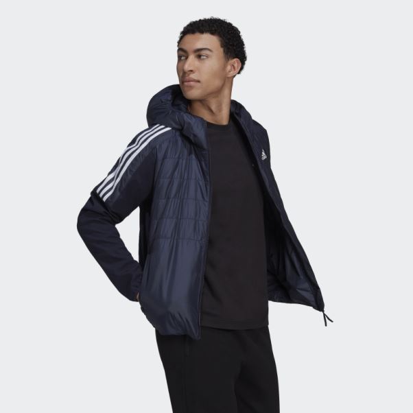 Encre Veste Hybride à Capuche Isolée Adidas Essentials