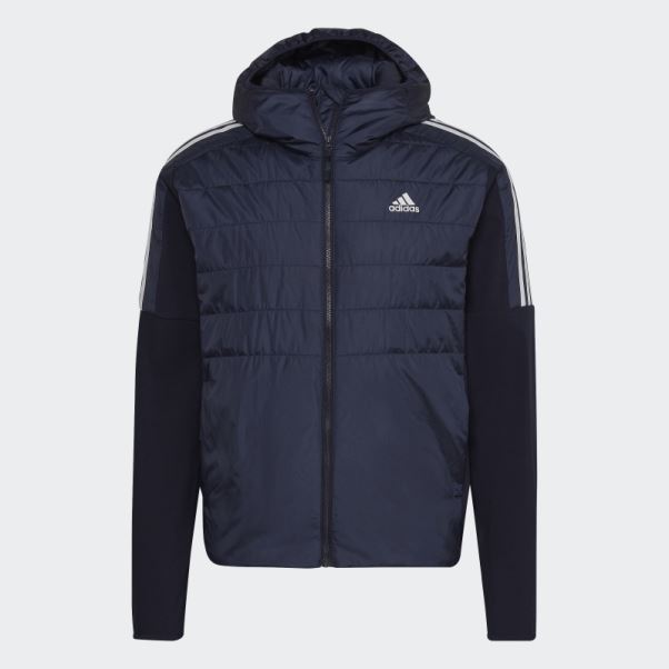 Encre Veste Hybride à Capuche Isolée Adidas Essentials
