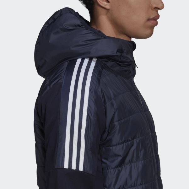 Encre Veste Hybride à Capuche Isolée Adidas Essentials