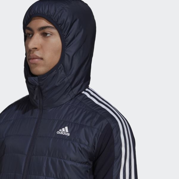 Encre Veste Hybride à Capuche Isolée Adidas Essentials