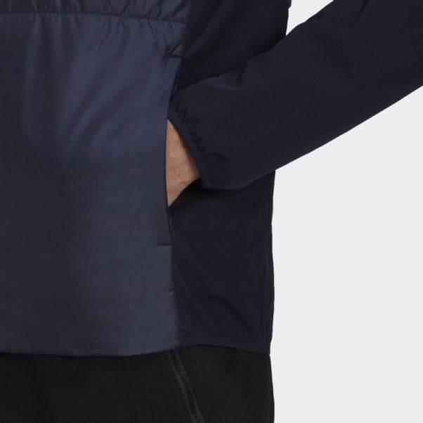 Encre Veste Hybride à Capuche Isolée Adidas Essentials