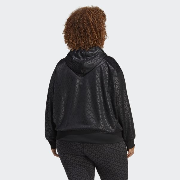 Adidas Sweat à Capuche Logo (grande Taille) Noir