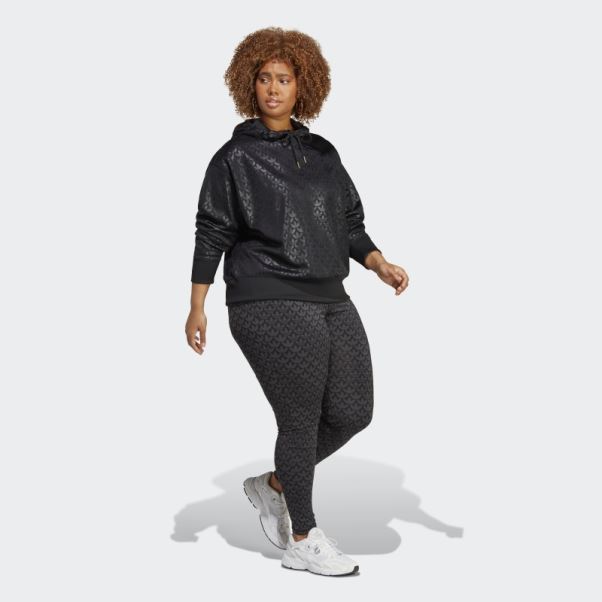 Adidas Sweat à Capuche Logo (grande Taille) Noir