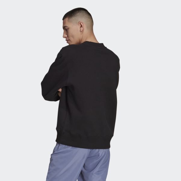 Sweat Adicolor Trèfle Ras Du Cou Adidas Noir