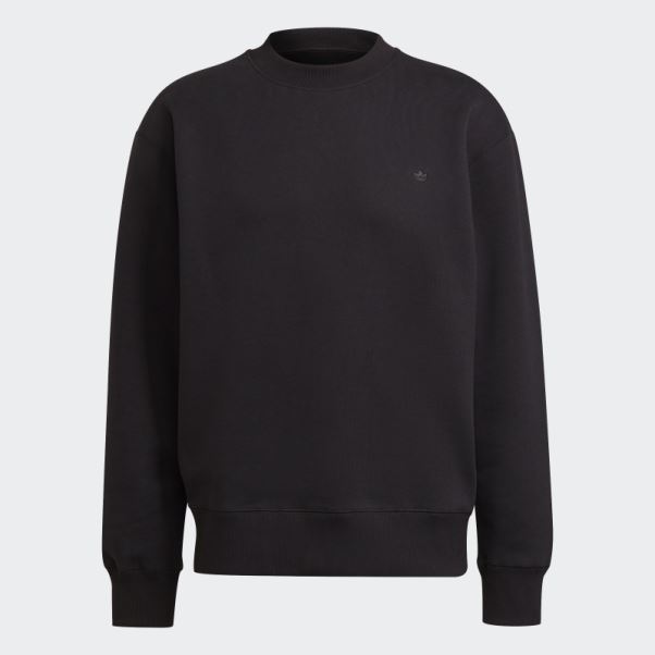 Sweat Adicolor Trèfle Ras Du Cou Adidas Noir
