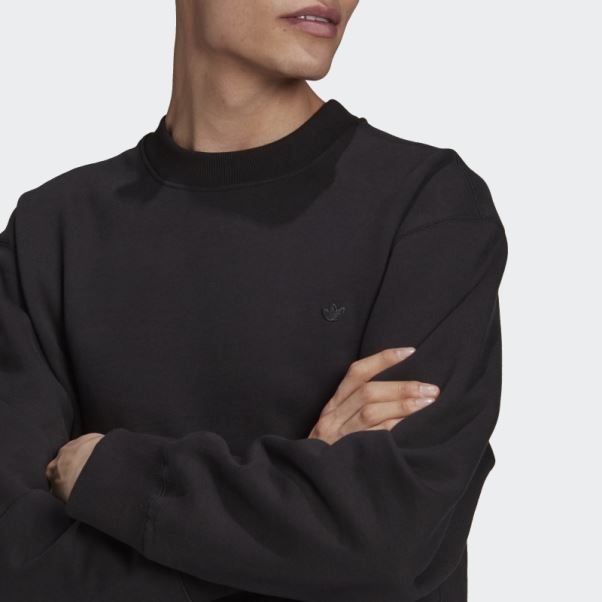 Sweat Adicolor Trèfle Ras Du Cou Adidas Noir