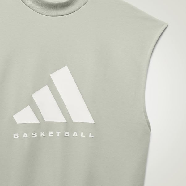 Adidas Basketball Débardeur Vert Chaud