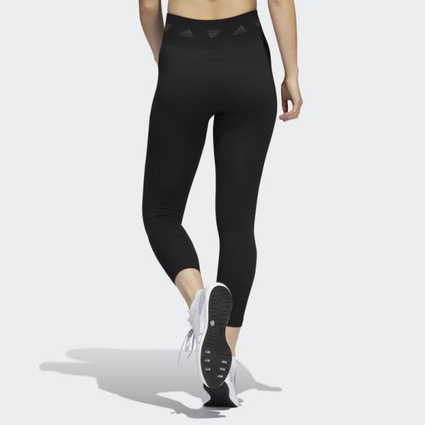 Legging Aeroknit Training 7/8 Noir Adidas
