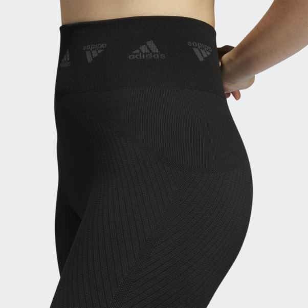 Legging Aeroknit Training 7/8 Noir Adidas