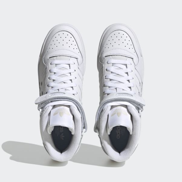 Adidas Forum Mid Chaussures Blanches élégantes