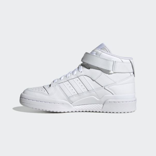 Adidas Forum Mid Chaussures Blanches élégantes