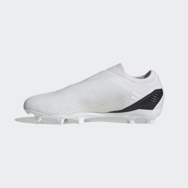 Adidas X Speedportal.3 Bottes Sans Lacets Pour Terrain Sec Blanc