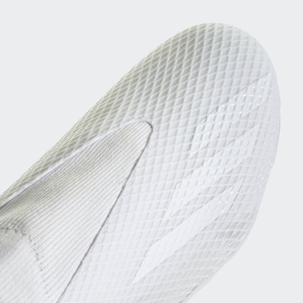 Adidas X Speedportal.3 Bottes Sans Lacets Pour Terrain Sec Blanc