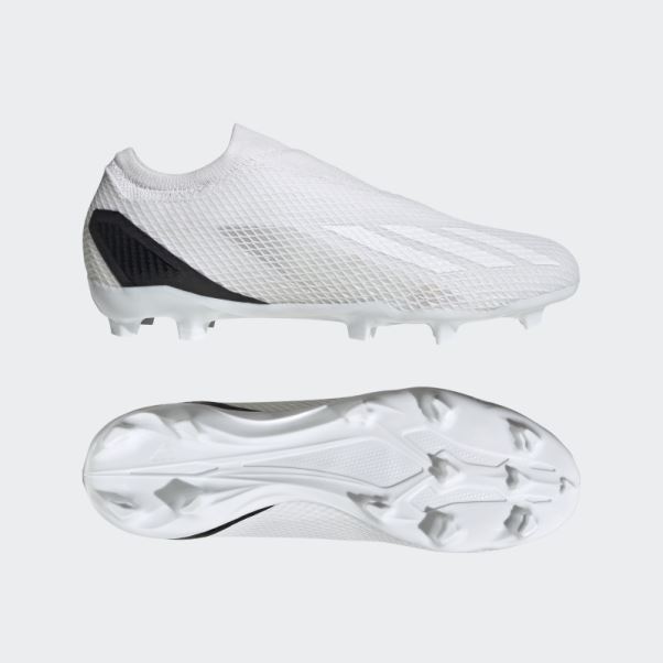 X Speedportal.3 Crampons De Football Sans Lacets Pour Terrain Sec Blanc Adidas