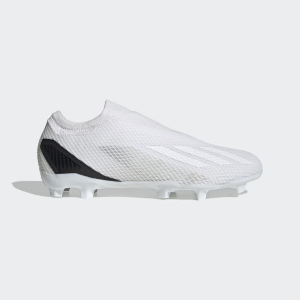 X Speedportal.3 Crampons De Football Sans Lacets Pour Terrain Sec Blanc Adidas