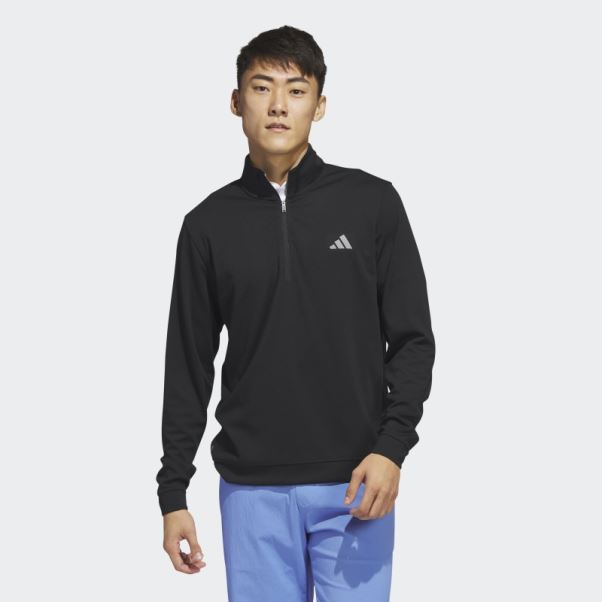 Sweat 1/4 Zip Surélevé Noir Adidas