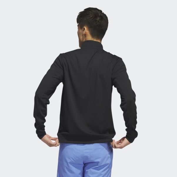 Sweat 1/4 Zip Surélevé Noir Adidas