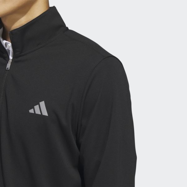 Sweat 1/4 Zip Surélevé Noir Adidas