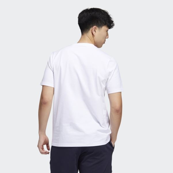 Adidas T-shirt Dynamique Sport Poche Graphique Blanc