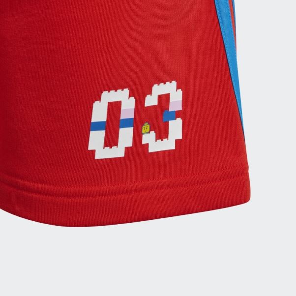 Short Adidas X Classic Lego Rouge