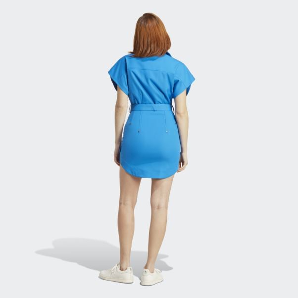 Robe Chemise Club Version Bleu Oiseau Bleu Adidas