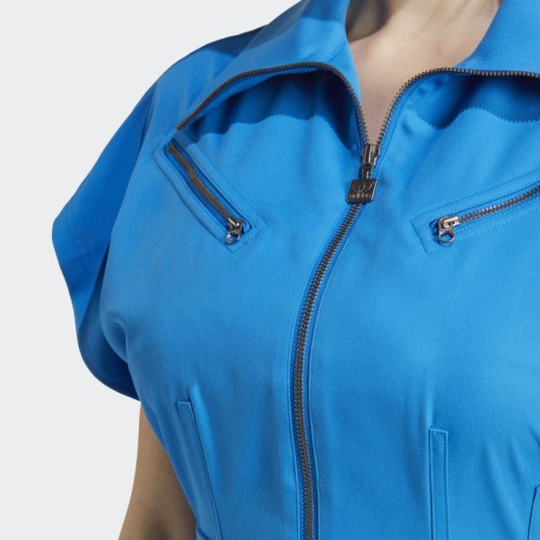 Robe Chemise Club Version Bleu Oiseau Bleu Adidas